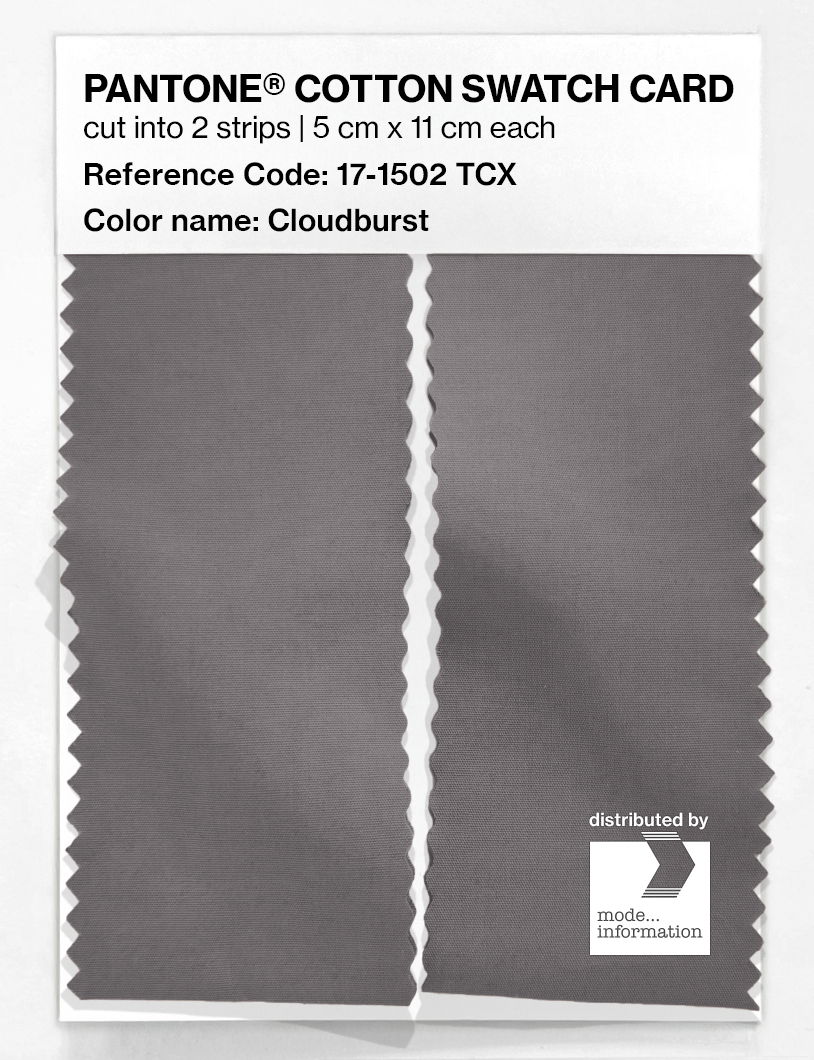 Product image 2 of the product “PANTONE® COTTON SWATCH CARD 17-1502 TCX Cloudburst ”