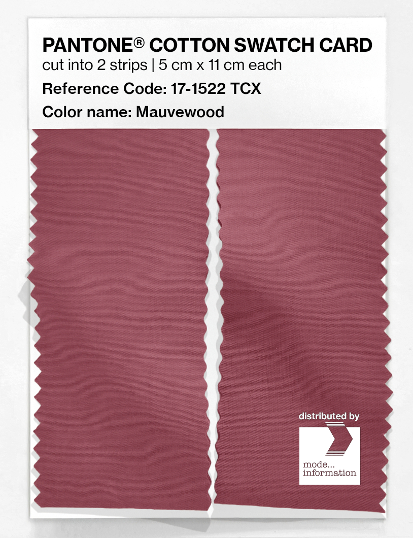 Artikelbild 2 des Artikels “PANTONE® COTTON SWATCH CARD 17-1522 TCX Mauvewood “