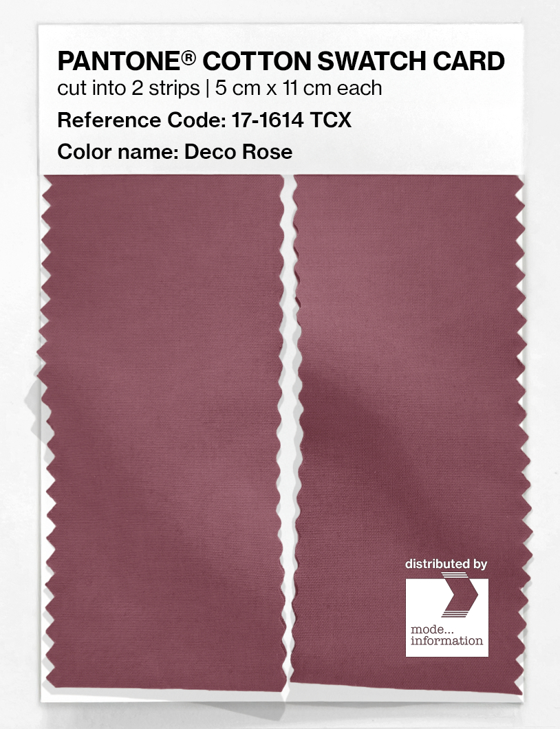 Product image 2 of the product “PANTONE® COTTON SWATCH CARD 17-1614 TCX Deco Rose ”