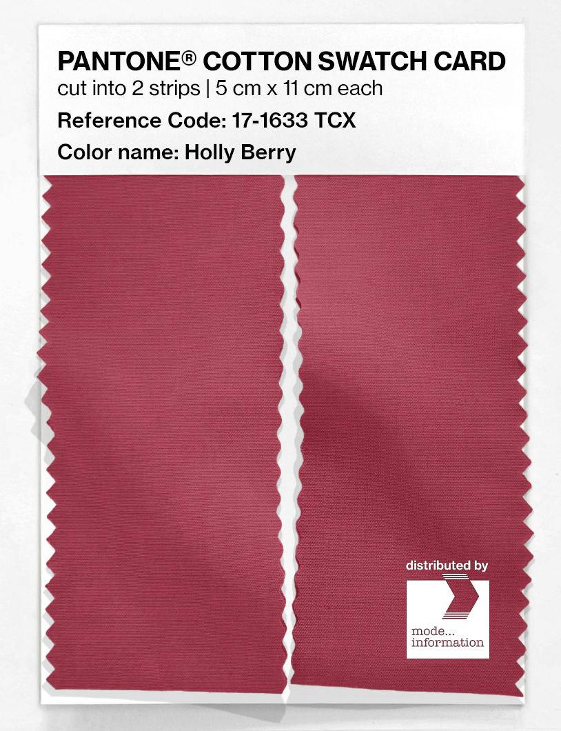 Artikelbild 2 des Artikels “PANTONE® COTTON SWATCH CARD 17-1633 TCX Holly Berry “