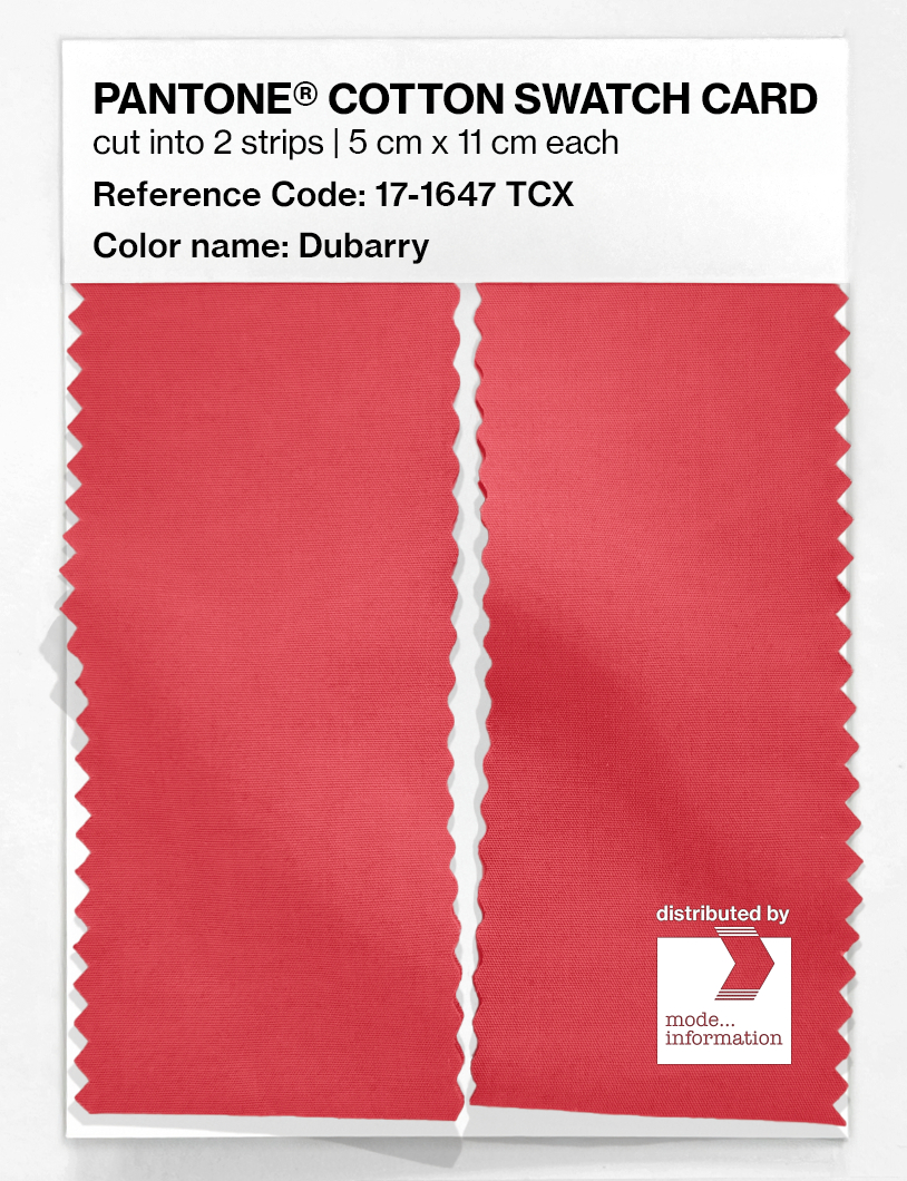 Product image 2 of the product “PANTONE® COTTON SWATCH CARD 17-1647 TCX Dubarry ”