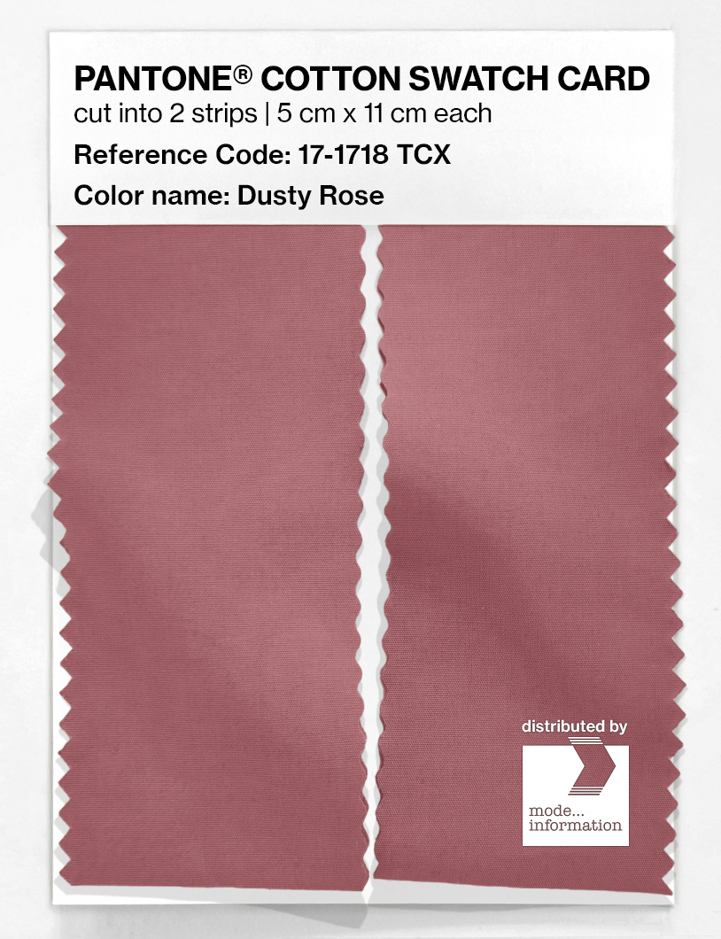 Product image 2 of the product “PANTONE® COTTON SWATCH CARD 17-1718 TCX Dusty Rose ”
