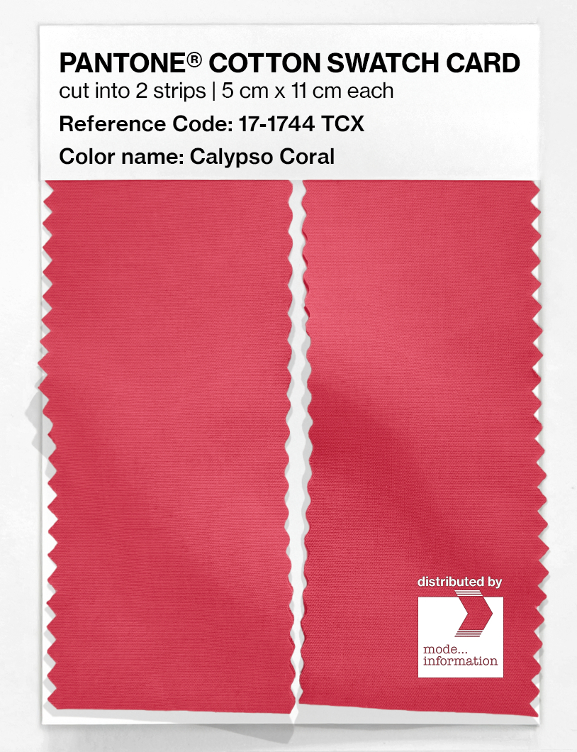Artikelbild 2 des Artikels “PANTONE® COTTON SWATCH CARD 17-1744 TCX Calypso Coral “