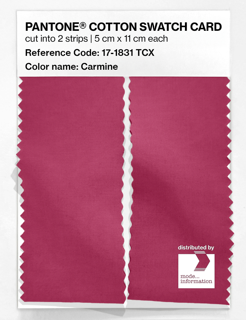 Artikelbild 2 des Artikels “PANTONE® COTTON SWATCH CARD 17-1831 TCX Carmine “