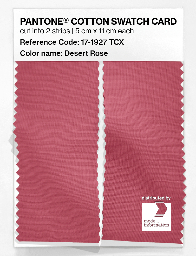 Artikelbild 2 des Artikels “PANTONE® COTTON SWATCH CARD 17-1927 TCX Desert Rose “