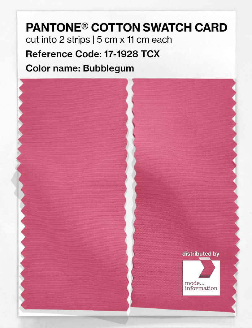 Artikelbild 2 des Artikels “PANTONE® COTTON SWATCH CARD 17-1928 TCX Bubblegum “