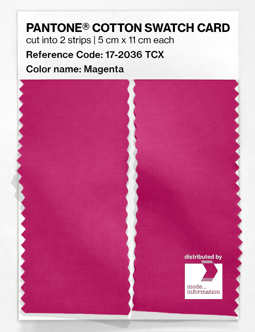 Artikelbild 2 des Artikels “PANTONE® COTTON SWATCH CARD 17-2036 TCX Magenta “