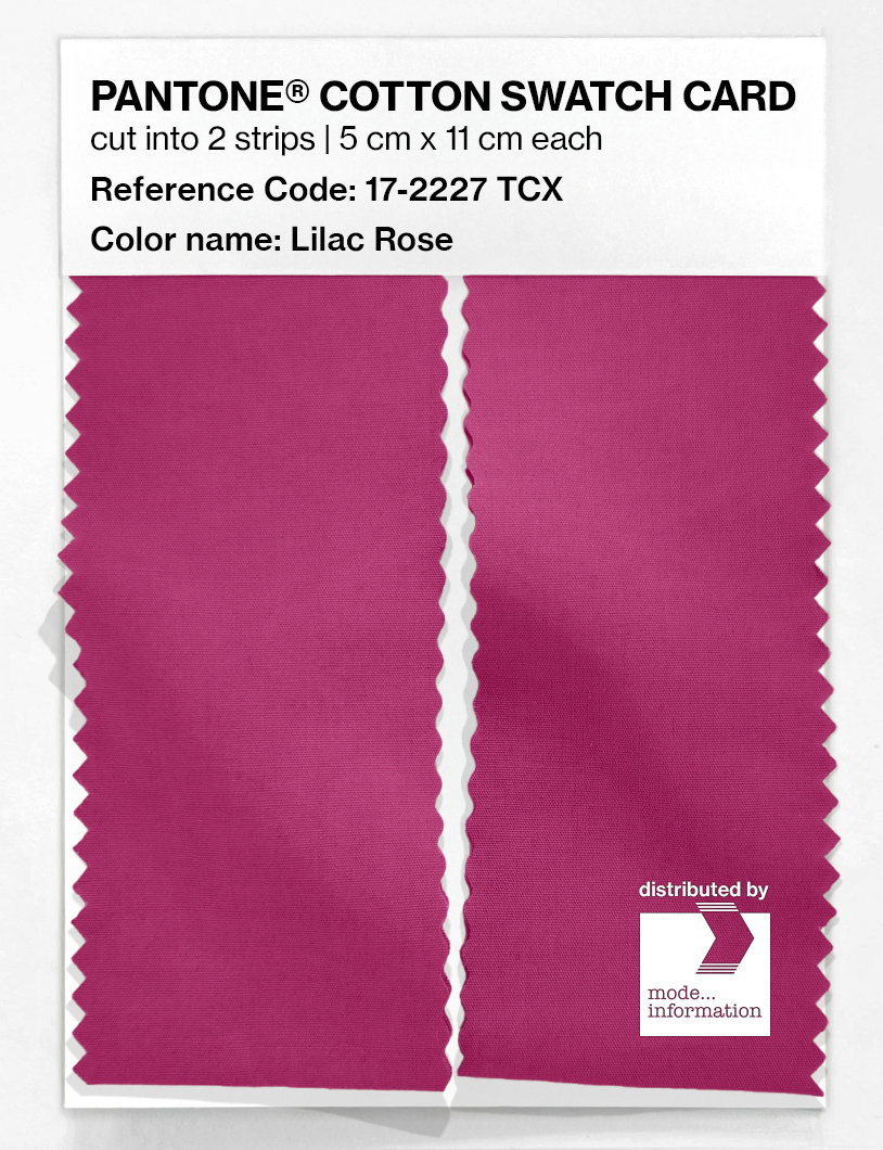 Product image 2 of the product “PANTONE® COTTON SWATCH CARD 17-2227 TCX Lilac Rose ”