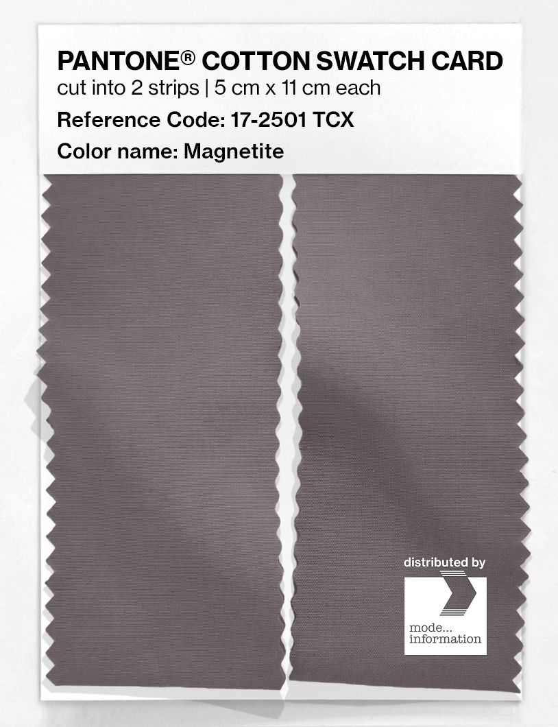 Product image 2 of the product “PANTONE® COTTON SWATCH CARD 17-2501 TCX Magnetite ”