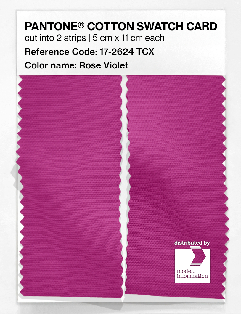Product image 2 of the product “PANTONE® COTTON SWATCH CARD 17-2624 TCX Rose Violet ”