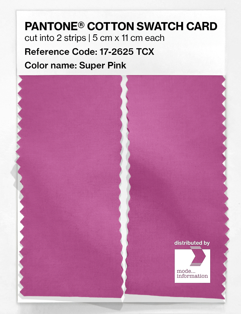 Artikelbild 2 des Artikels “PANTONE® COTTON SWATCH CARD 17-2625 TCX Super Pink “