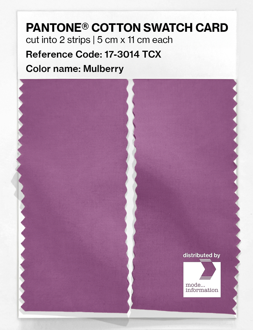 Product image 2 of the product “PANTONE® COTTON SWATCH CARD 17-3014 TCX Mulberry ”