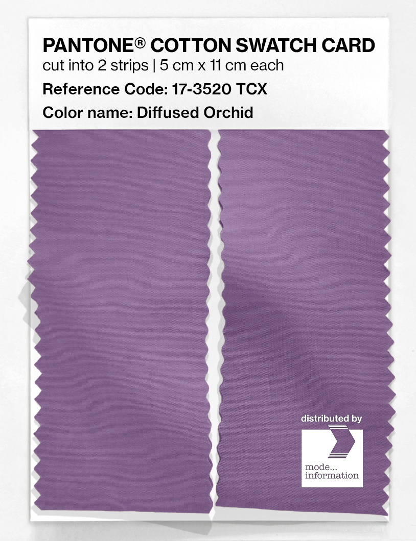 Product image 2 of the product “PANTONE® COTTON SWATCH CARD 17-3520 TCX Diffused Orchid ”
