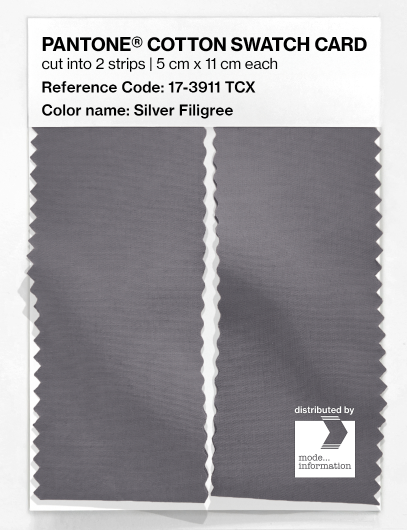 Artikelbild 2 des Artikels “PANTONE® COTTON SWATCH CARD 17-3911 TCX Silver Filigree “