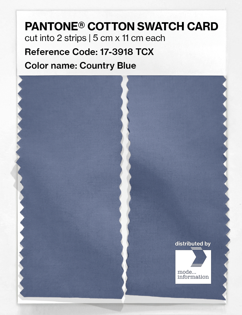Artikelbild 2 des Artikels “PANTONE® COTTON SWATCH CARD 17-3918 TCX Country Blue “