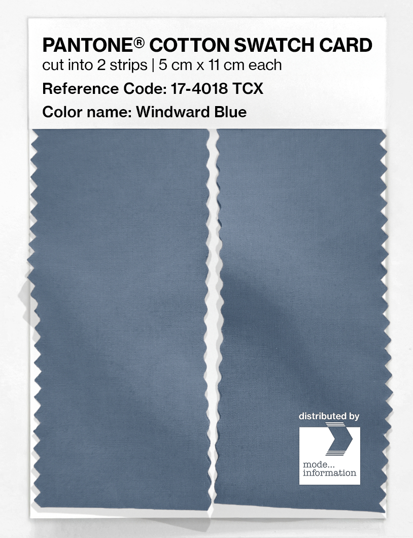 Product image 2 of the product “PANTONE® COTTON SWATCH CARD 17-4018 TCX Windward Blue ”