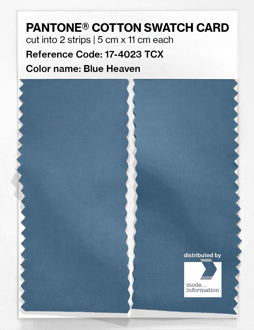 Product image 2 of the product “PANTONE® COTTON SWATCH CARD 17-4023 TCX Blue Heaven ”