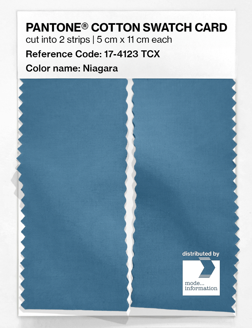 Artikelbild 2 des Artikels “PANTONE® COTTON SWATCH CARD 17-4123 TCX Niagara “