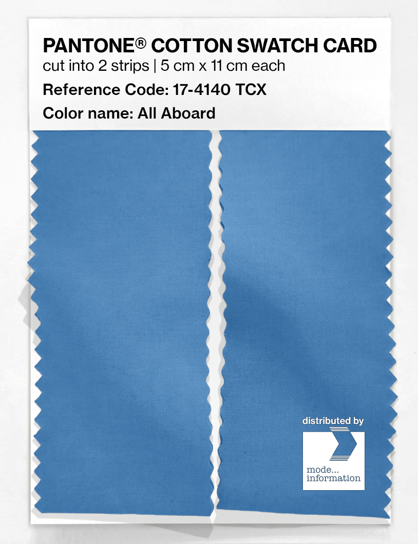 Product image 2 of the product “PANTONE® COTTON SWATCH CARD 17-4140 TCX All Aboard ”