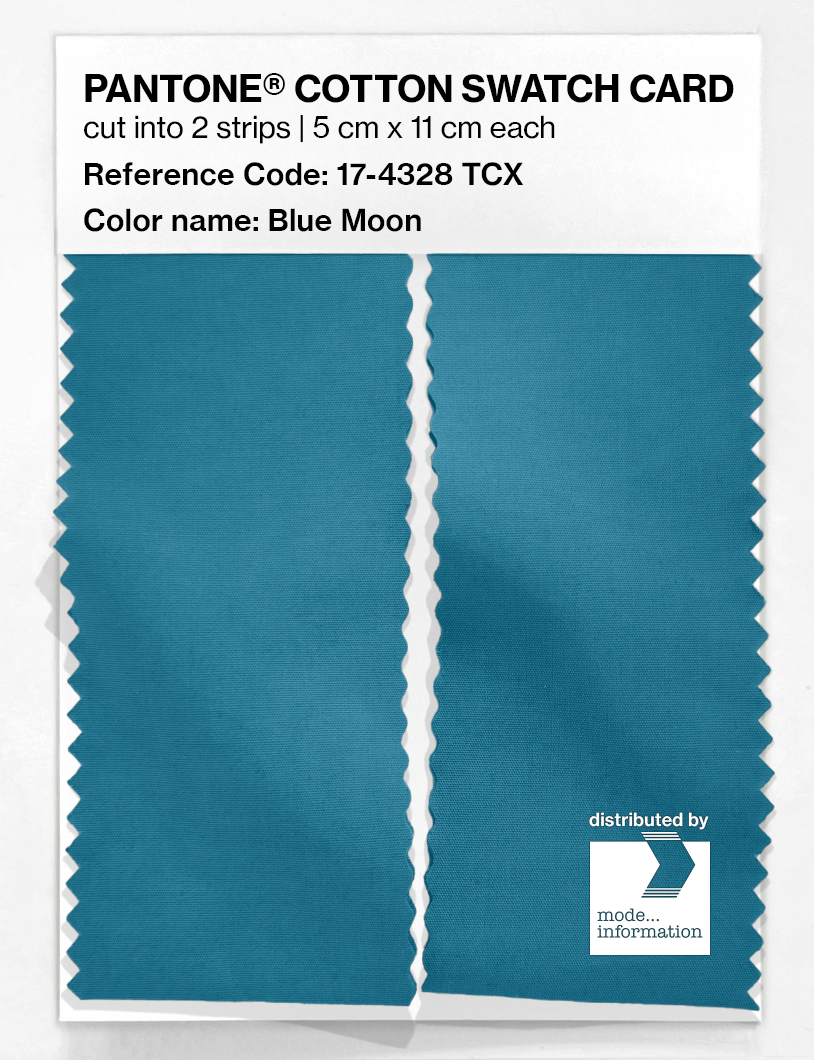Product image 2 of the product “PANTONE® COTTON SWATCH CARD 17-4328 TCX Blue Moon ”