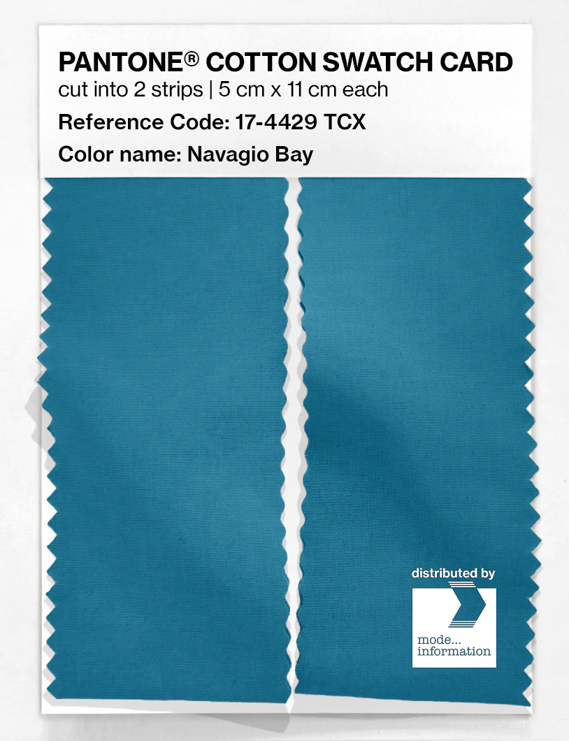 Product image 2 of the product “PANTONE® COTTON SWATCH CARD 17-4429 TCX Navagio Bay ”