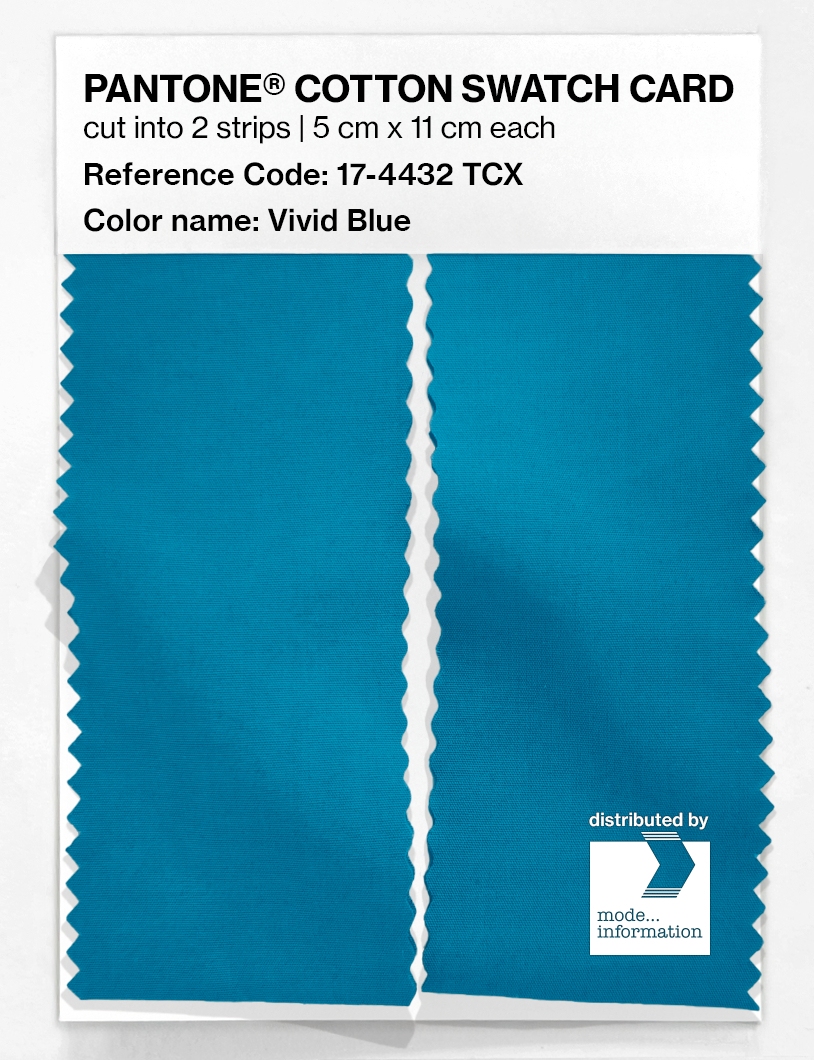 Artikelbild 2 des Artikels “PANTONE® COTTON SWATCH CARD 17-4432 TCX Vivid Blue “