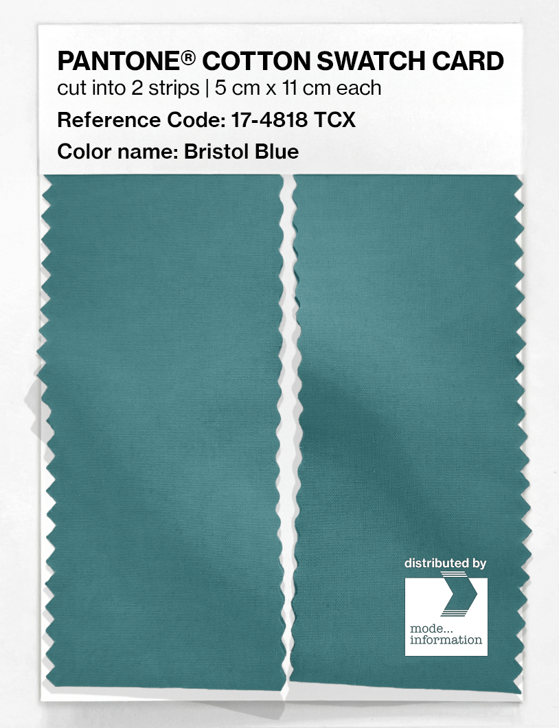 Artikelbild 2 des Artikels “PANTONE® COTTON SWATCH CARD 17-4818 TCX Bristol Blue “