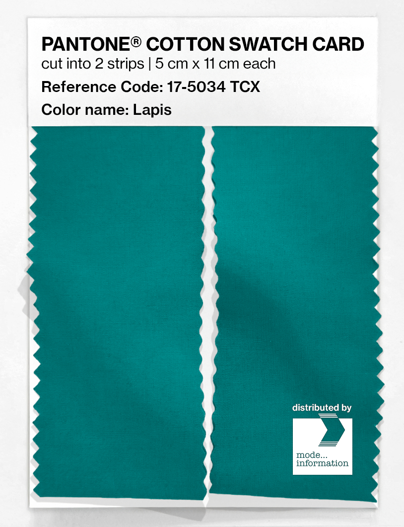 Product image 2 of the product “PANTONE® COTTON SWATCH CARD 17-5034 TCX Lapis ”