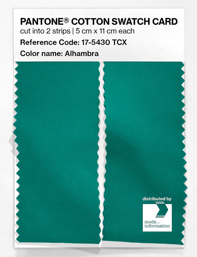 Artikelbild 2 des Artikels “PANTONE® COTTON SWATCH CARD 17-5430 TCX Alhambra “