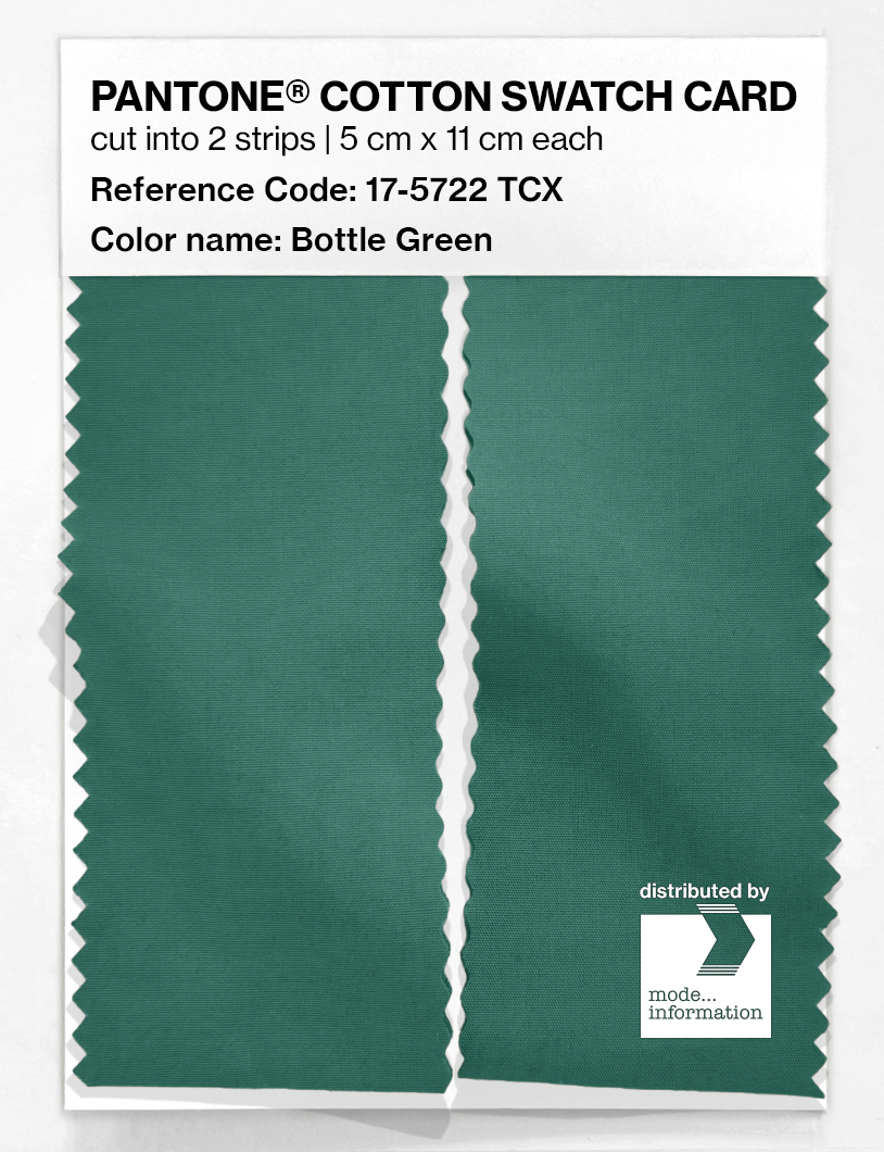 Artikelbild 2 des Artikels “PANTONE® COTTON SWATCH CARD 17-5722 TCX Bottle Green “
