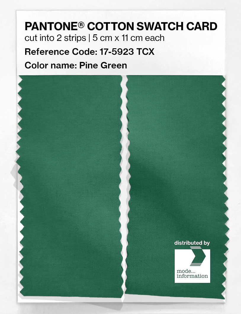 Artikelbild 2 des Artikels “PANTONE® COTTON SWATCH CARD 17-5923 TCX Pine Green “