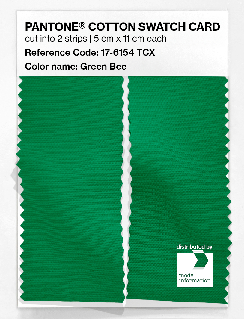 Artikelbild 2 des Artikels “PANTONE® COTTON SWATCH CARD 17-6154 TCX Green Bee “