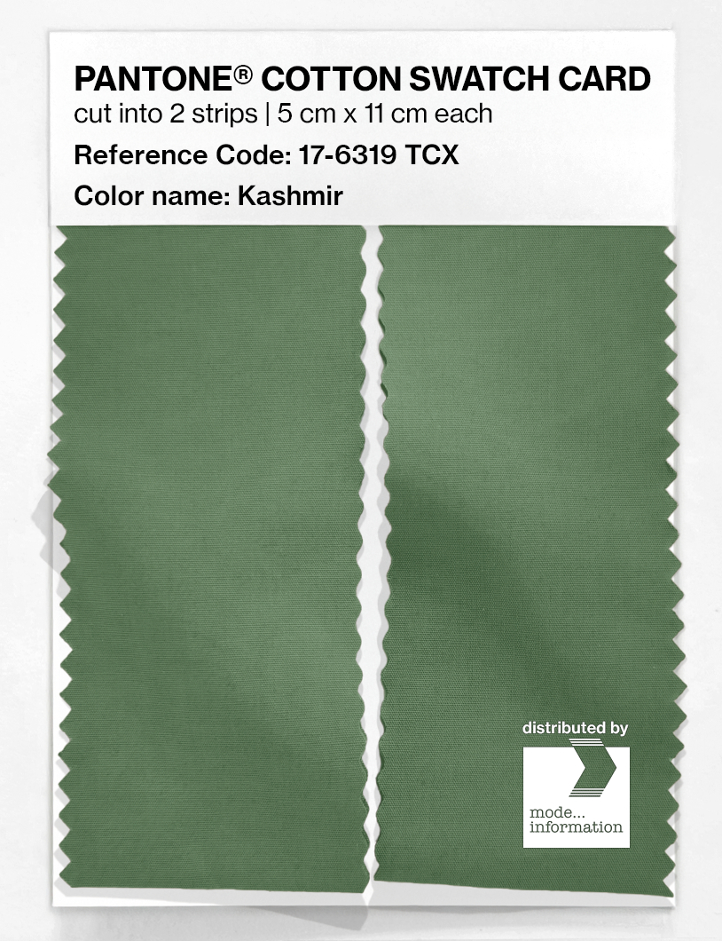 Product image 2 of the product “PANTONE® COTTON SWATCH CARD 17-6319 TCX Kashmir ”