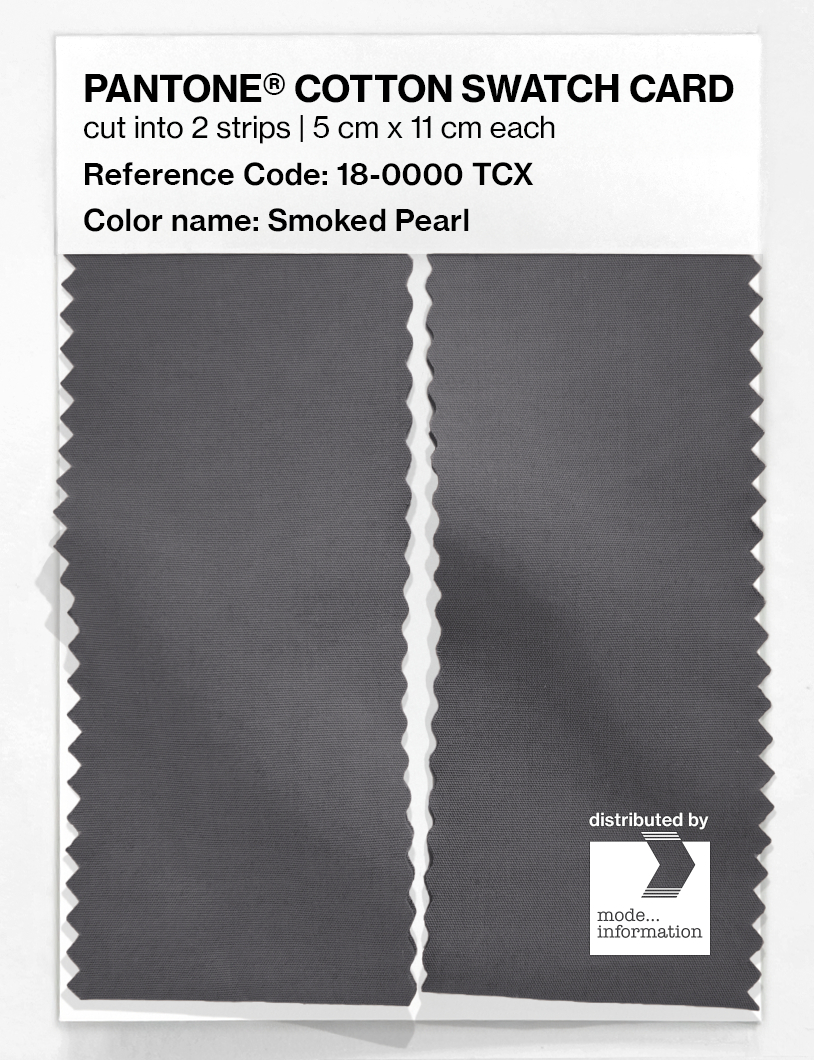 Product image 2 of the product “PANTONE® COTTON SWATCH CARD 18-0000 TCX Smoked Pearl ”