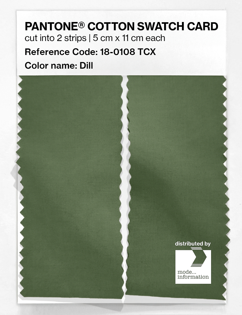 Artikelbild 2 des Artikels “PANTONE® COTTON SWATCH CARD 18-0108 TCX Dill “