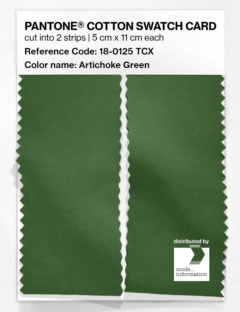 Artikelbild 2 des Artikels “PANTONE® COTTON SWATCH CARD 18-0125 TCX Artichoke Green “