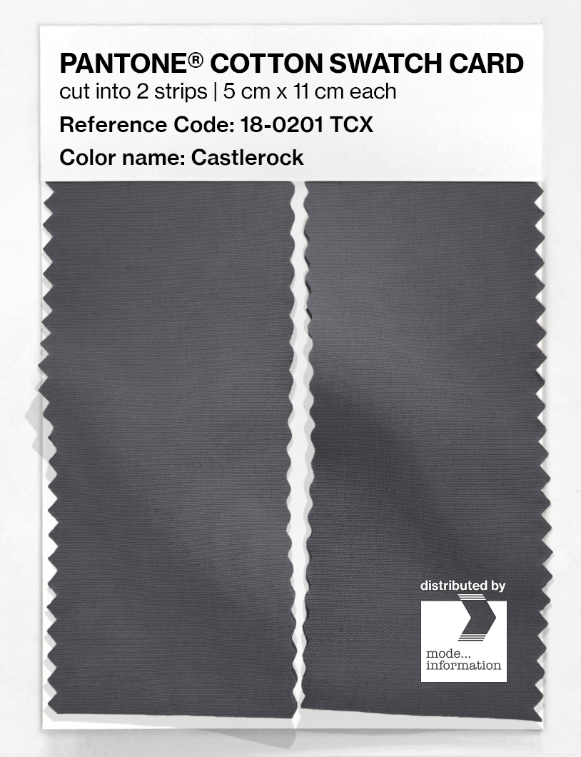 Product image 2 of the product “PANTONE® COTTON SWATCH CARD 18-0201 TCX Castlerock ”