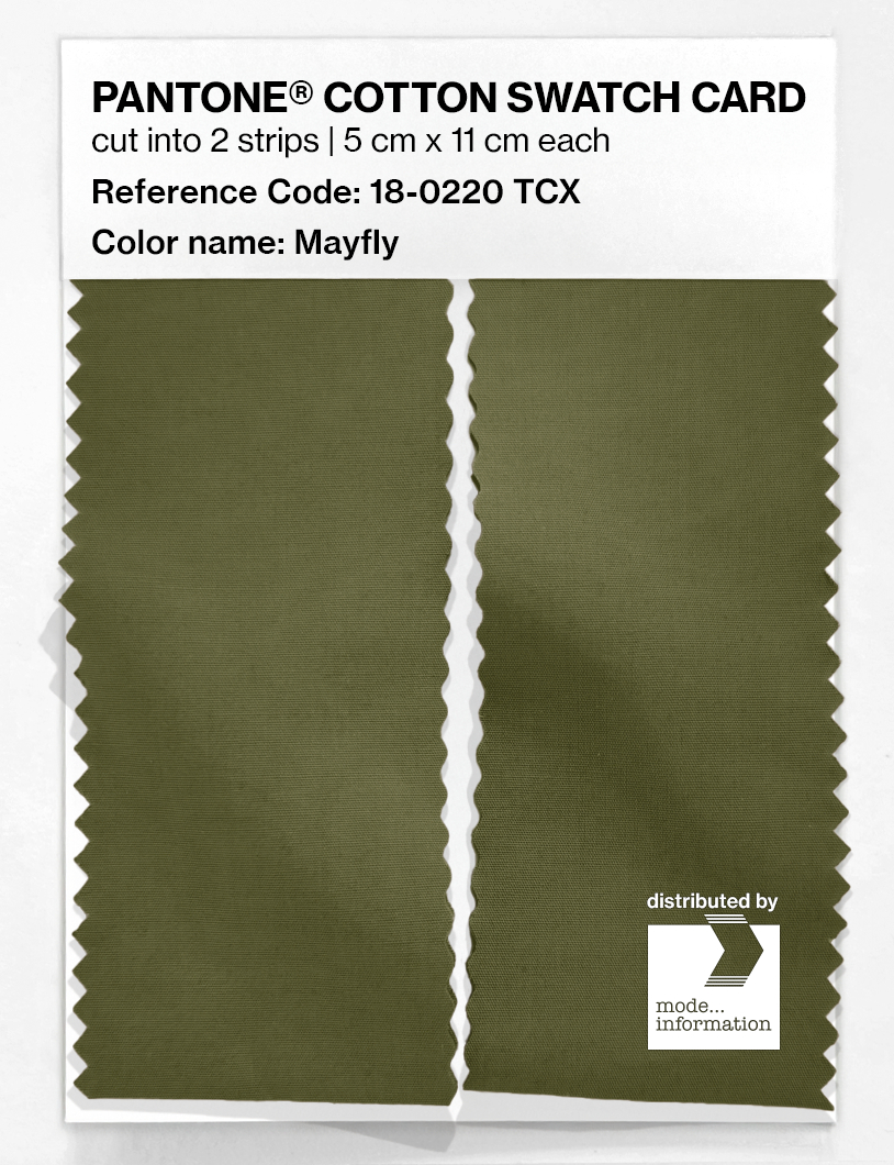 Product image 2 of the product “PANTONE® COTTON SWATCH CARD 18-0220 TCX Mayfly ”