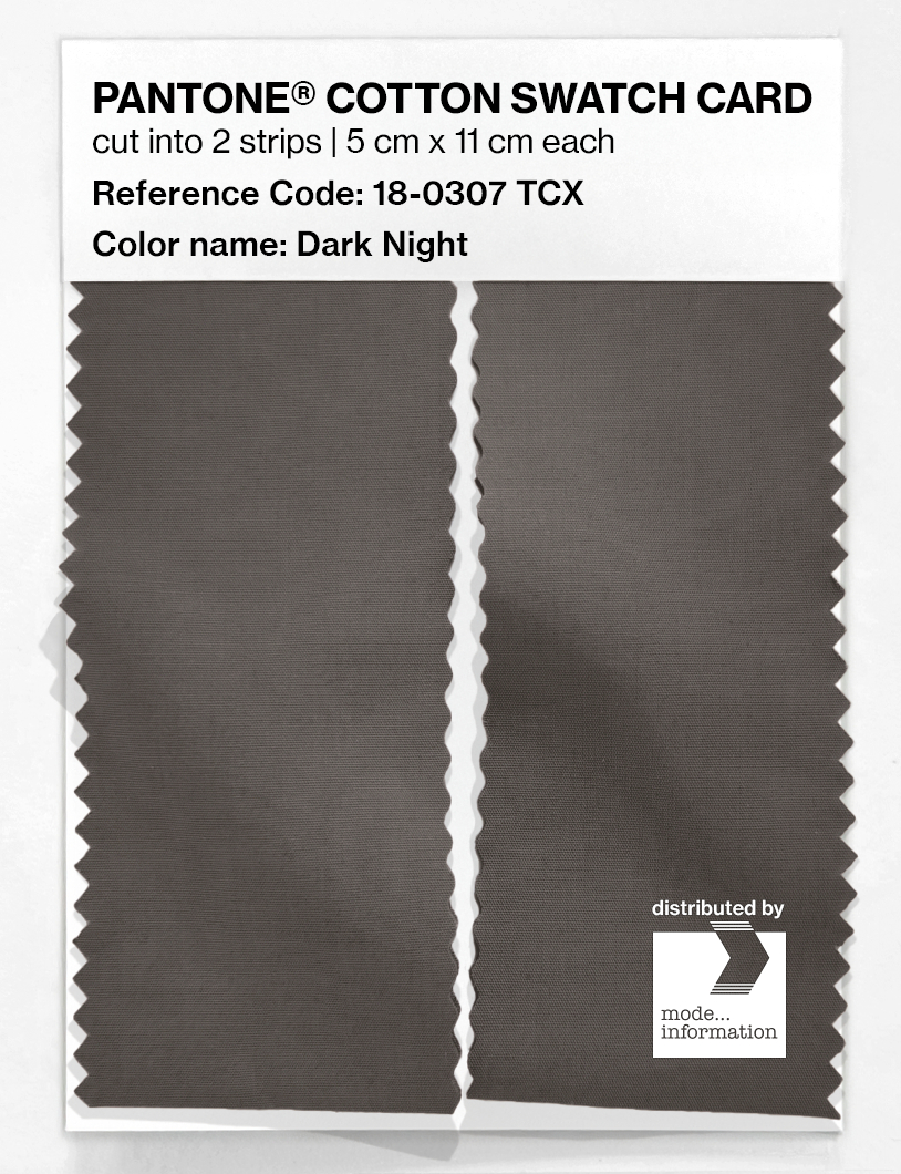 Product image 2 of the product “PANTONE® COTTON SWATCH CARD 18-0307 TCX Dark Night ”