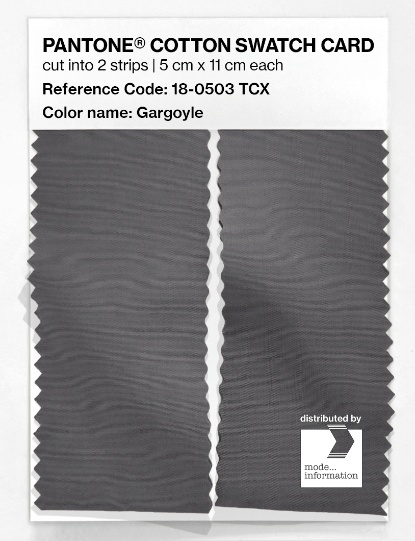 Artikelbild 2 des Artikels “PANTONE® COTTON SWATCH CARD 18-0503 TCX Gargoyle “