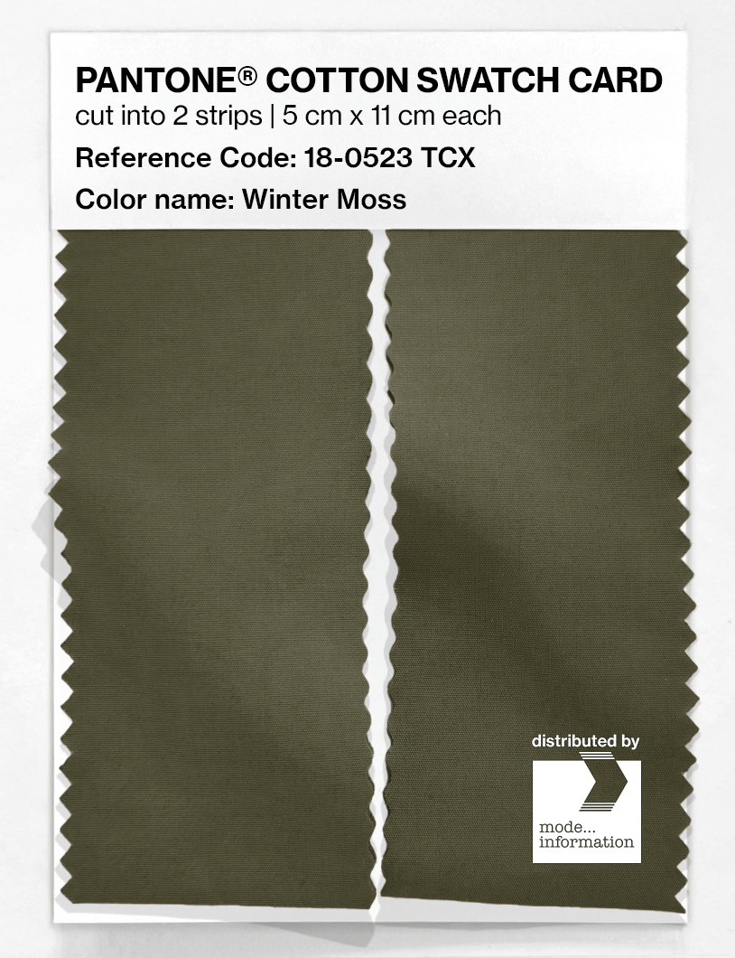 Artikelbild 2 des Artikels “PANTONE® COTTON SWATCH CARD 18-0523 TCX Winter Moss “