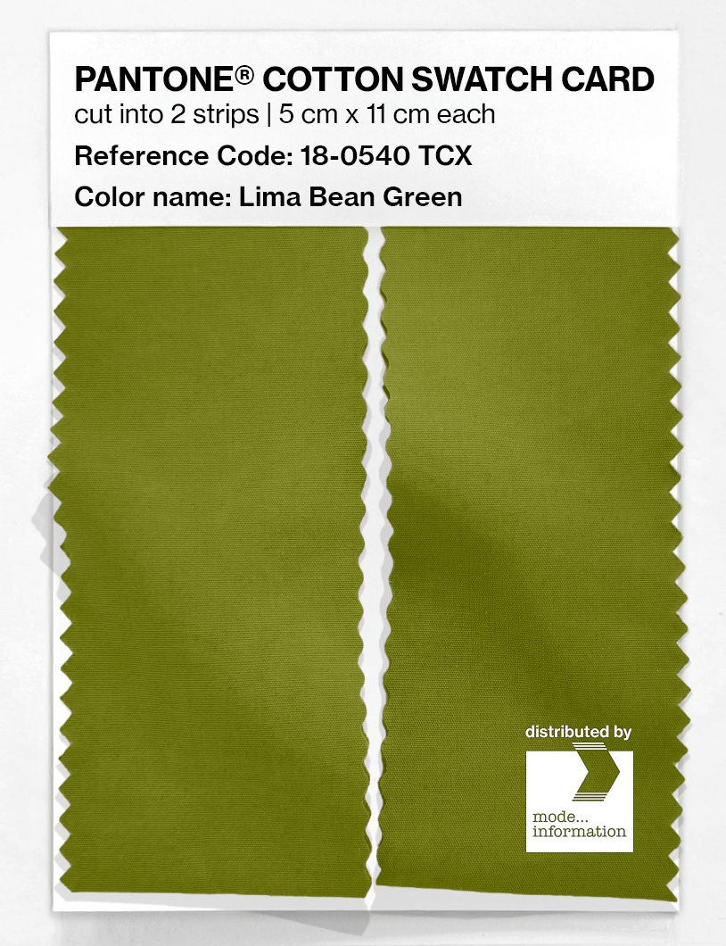 Artikelbild 2 des Artikels “PANTONE® COTTON SWATCH CARD 18-0540 TCX Lima Bean Green “