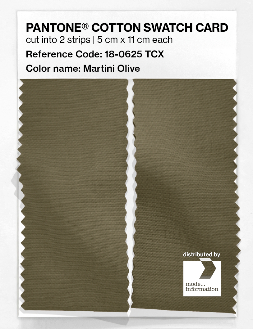 Artikelbild 2 des Artikels “PANTONE® COTTON SWATCH CARD 18-0625 TCX Martini Olive “