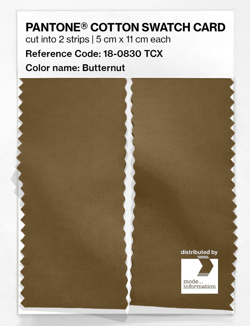 Product image 2 of the product “PANTONE® COTTON SWATCH CARD 18-0830 TCX Butternut ”