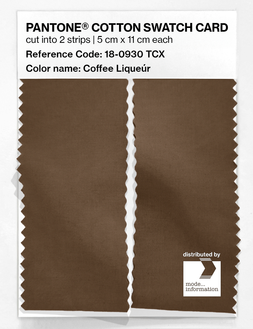 Artikelbild 2 des Artikels “PANTONE® COTTON SWATCH CARD 18-0930 TCX Coffee Liqueúr “