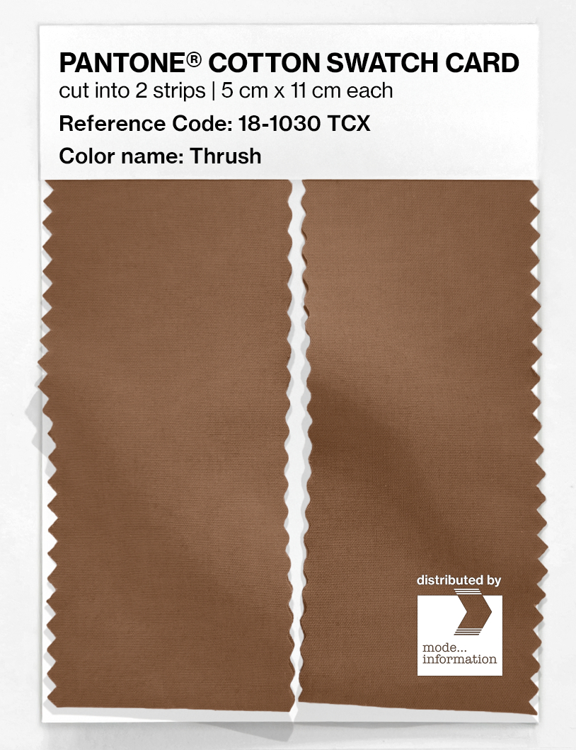 Product image 2 of the product “PANTONE® COTTON SWATCH CARD 18-1030 TCX Thrush ”