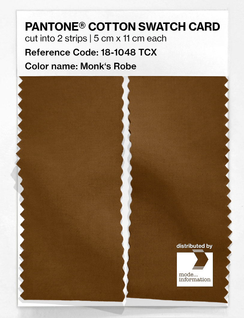 Product image 2 of the product “PANTONE® COTTON SWATCH CARD 18-1048 TCX Monk's Robe ”