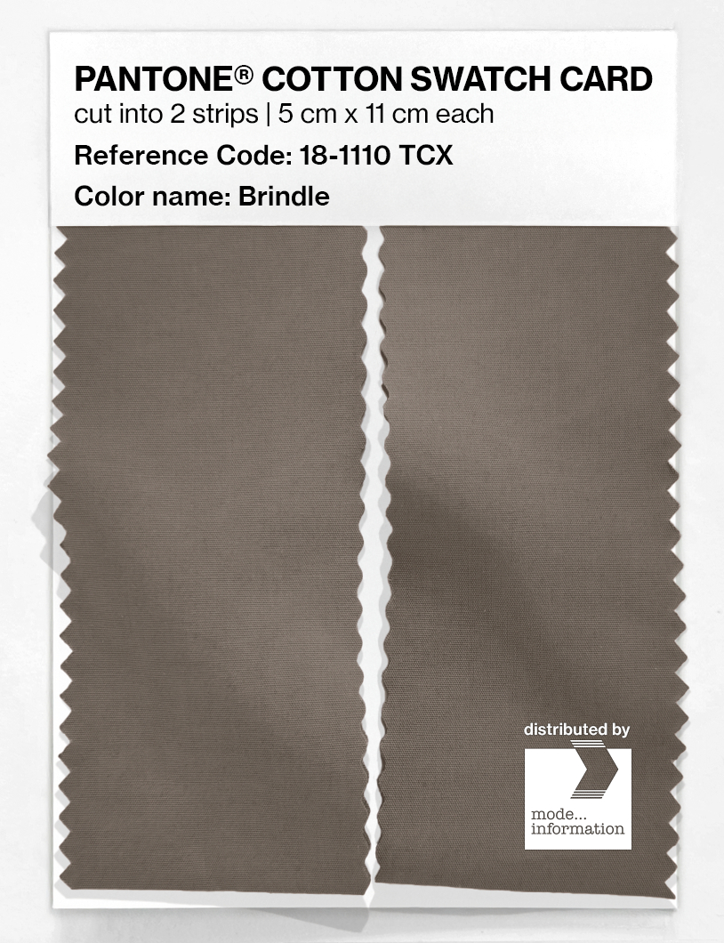 Product image 2 of the product “PANTONE® COTTON SWATCH CARD 18-1110 TCX Brindle ”