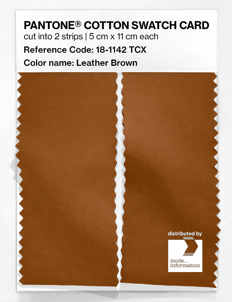 Artikelbild 2 des Artikels “PANTONE® COTTON SWATCH CARD 18-1142 TCX Leather Brown “