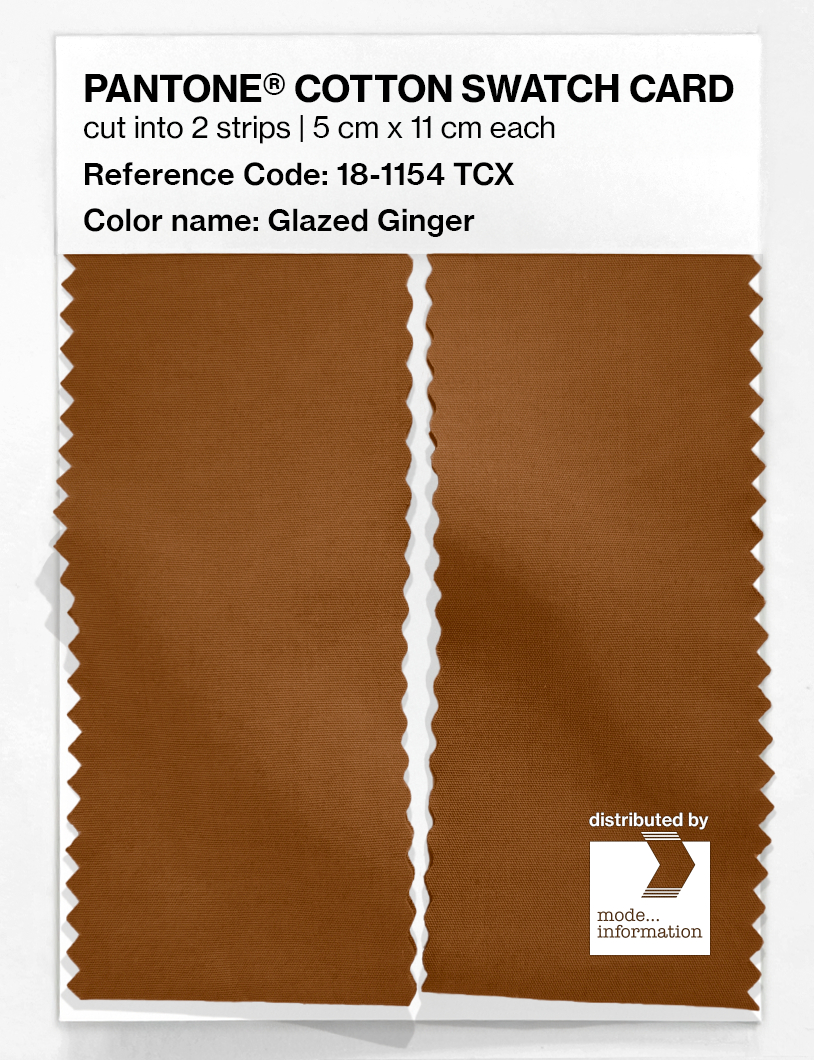 Artikelbild 2 des Artikels “PANTONE® COTTON SWATCH CARD 18-1154 TCX Glazed Ginger “